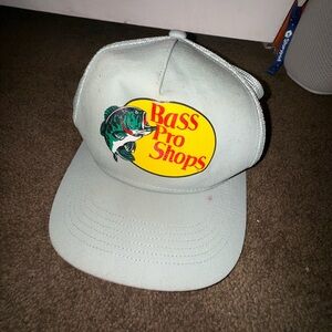 Bass Pro Shops Snapback Light Gray Hat with Logo